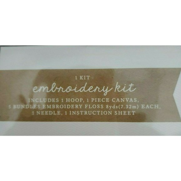 Embroidery Kit Bumblebee Honeybee 8-1/4" diameter hoop with all materials NEW - Picture 3 of 4